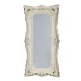 Baroque Tall Antique White French Mirror
